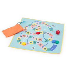 Quut Game of the Goose and Snakes & Ladders travel game for kids