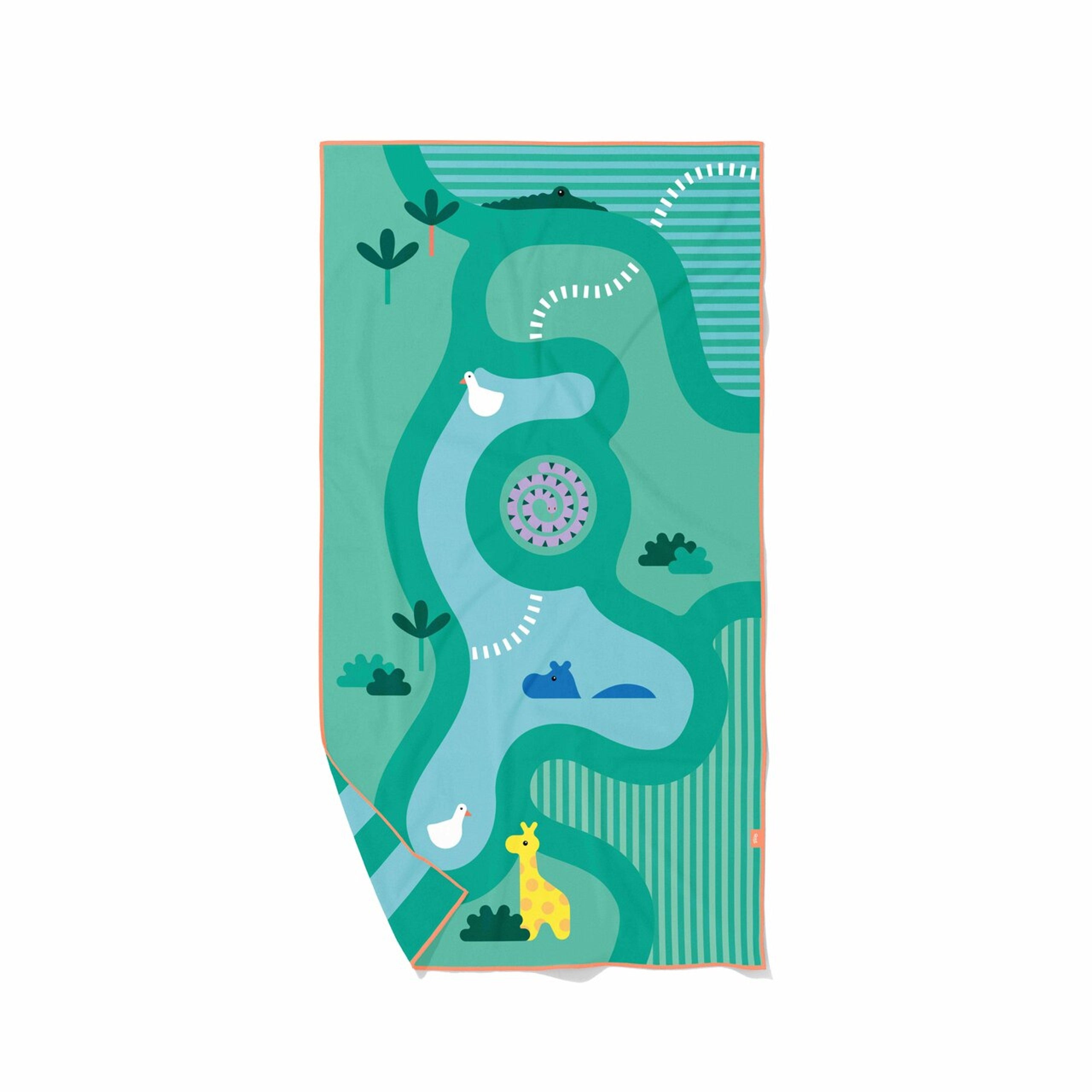 PLAYTOWELS - L (180 X 100CM) - SAFARI