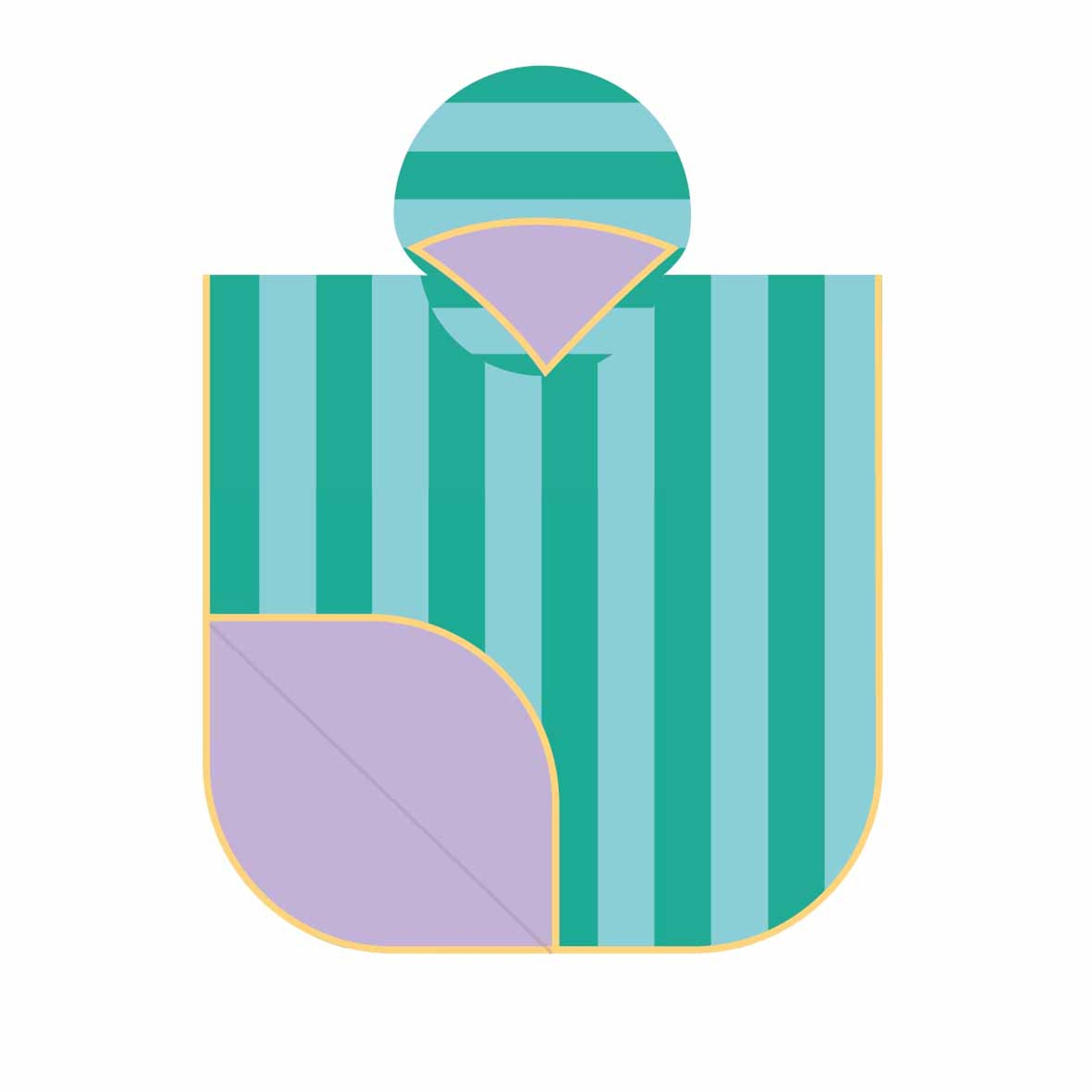 PONCHO (60 X 60CM) - LAGOON