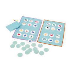 Quut Bingo game for kids and toddlers, portable travel game