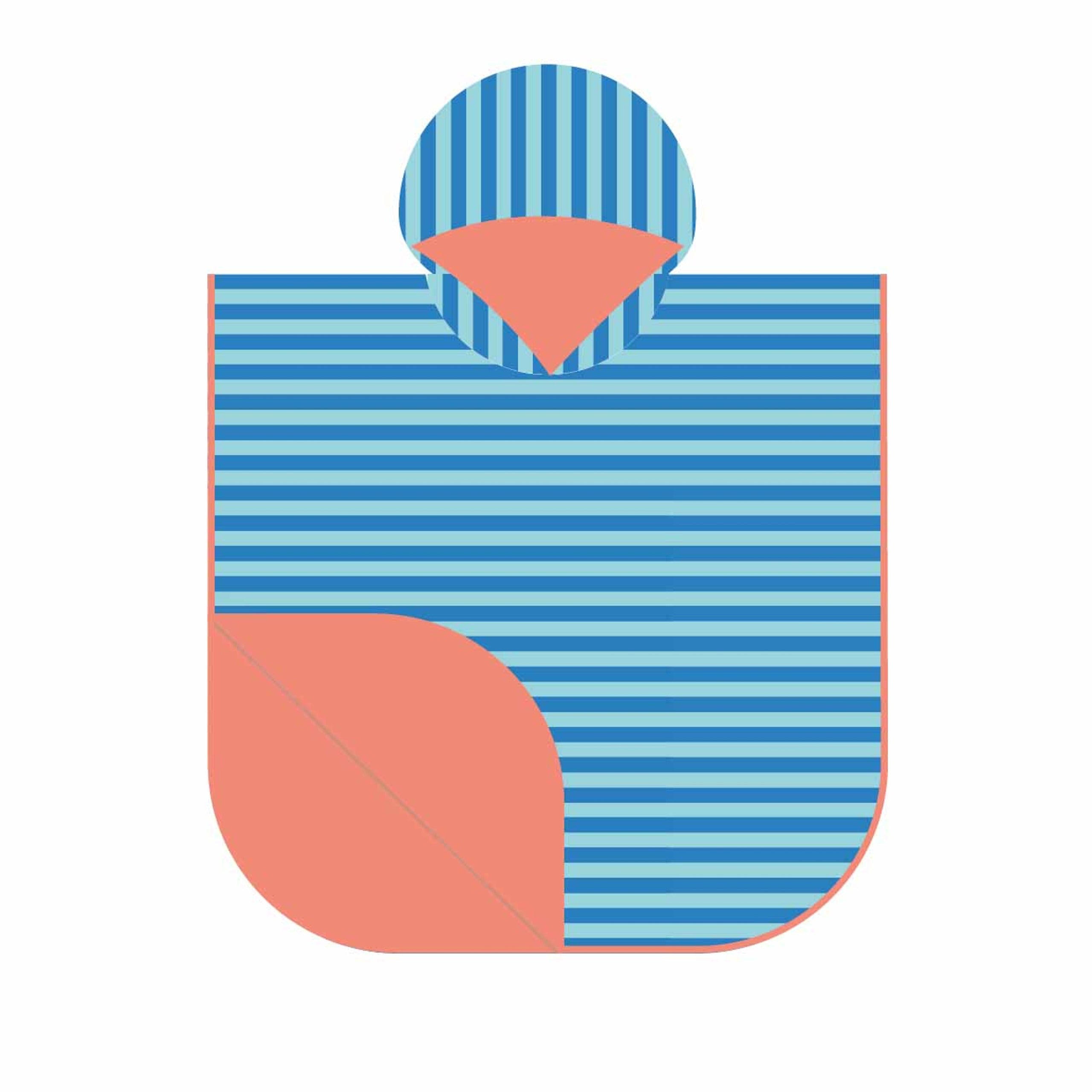 PONCHO (60 X 60CM) - OCEAN