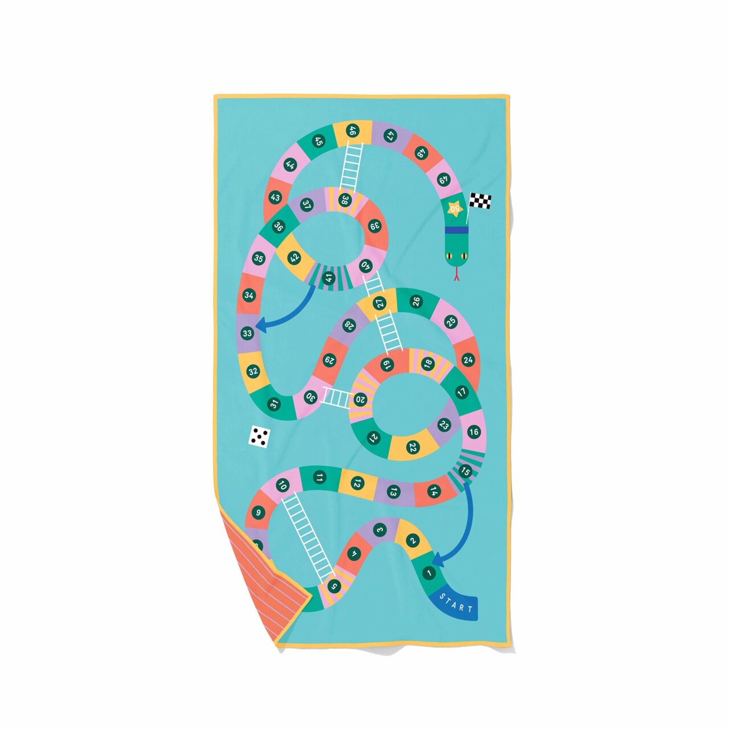 PLAYTOWELS - L (180 X 100CM) - SNAKES & LADDERS