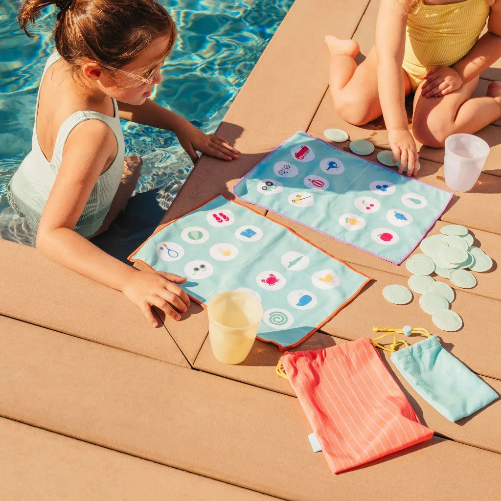 Waterproof Bingo game pieces for kids by Quut